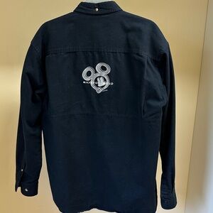 Disney Black Long Sleeve Jacket with White Mickey Outline